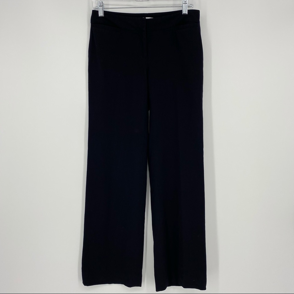 Cabi Black Wide Leg Slacks Zip Front Four Pocket Design Size 4